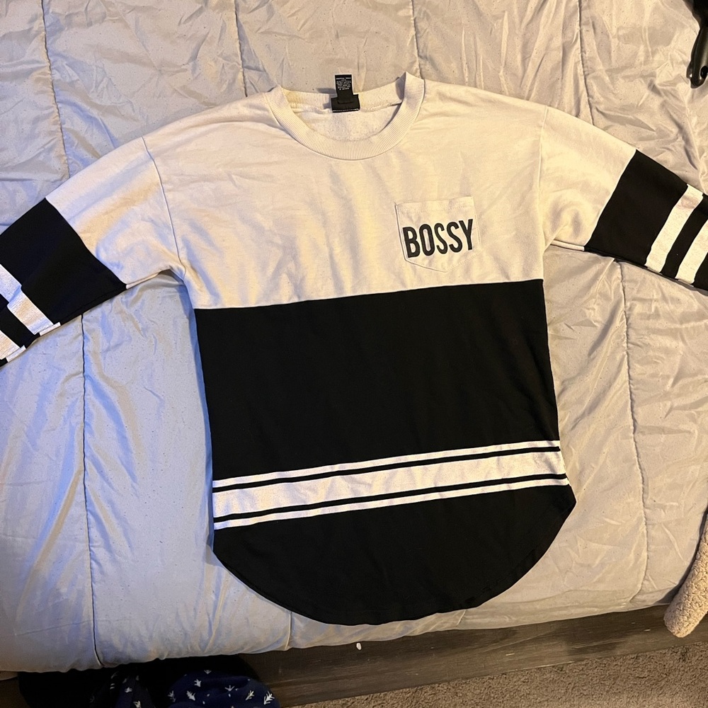 Black and white XS Rue21 long sleeve top